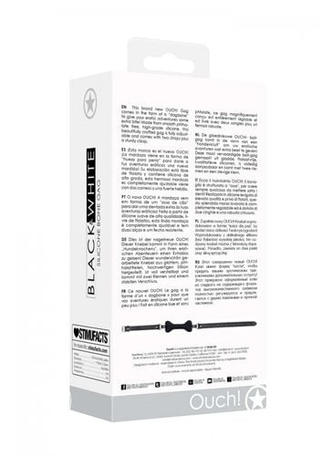 silicone bone gag   with adjustable bonded leather straps na Arena.pl