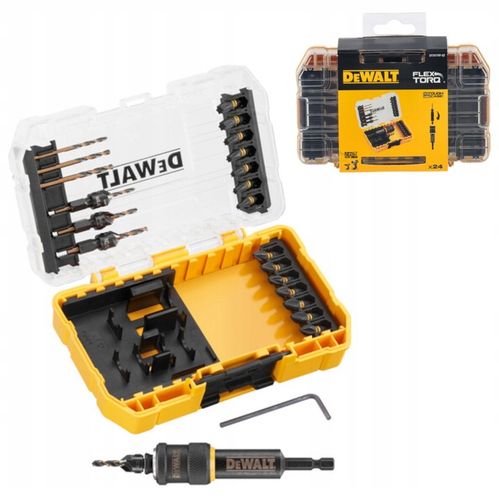 DeWALT ZESTAW WIERTEŁ I BITÓW 22cz. "OBRÓĆ I PRACUJ" W KASECIE na Arena.pl
