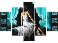 OBRAZ KOBIETA TURKUSIE