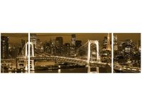 90CM 80 OBRAZ 3 ELEM RAINBOW BRIDGE TOKIO ŚCIENNY