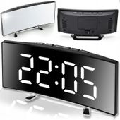ZEGAR CYFROWY ZEGAREK ELEKTRONICZNY CYFROWY TEMPERATURA GODZINA BUDZIK LCD
