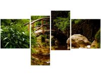 OBRAZ SECRET GARDEN MOST OGRÓD JAPONIA KOLORY