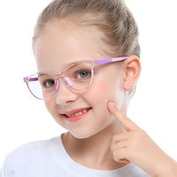 Okulary dla dziewczynki zerówki do komputera z filtrem Blue Light 25183D