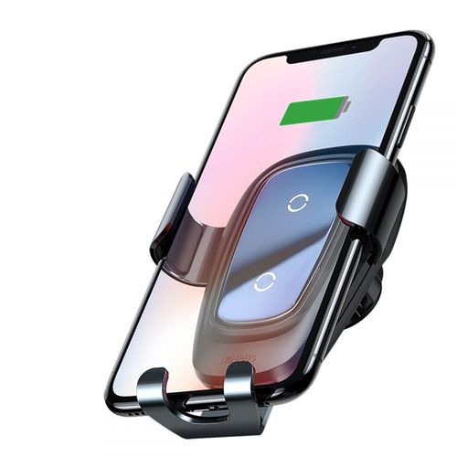 BASEUS GRAVITY VENT CAR MOUNT WIRELESS CHARGER BLACK na Arena.pl