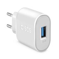Ładowarka sieciowa USB-A 10W - biała