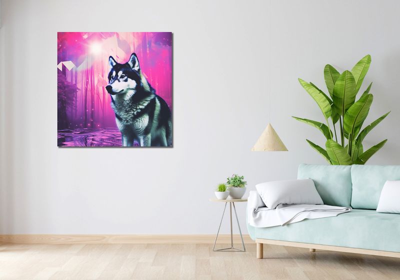 Obraz 90x90cm Wilczy Duch zdjęcie 2