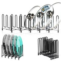 Stojak Pokrywki Talerze Organizer Kuchenny Rozkładany do Szafki Szuflady