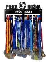 Wieszak na medale PIŁKA NOŻNA twoje imię dowolny tekst 54.3