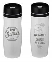 Kubek termiczny termos podróżny Z GRAWEREM do AUTA