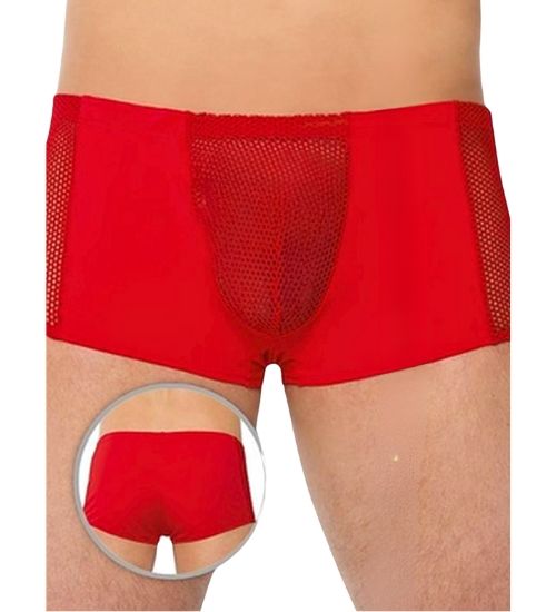 Czerwone siateczkowe bokserki M zdjęcie 2
