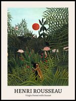 Plakat 60x80cm Design Virgin Forest, Rousseau Vintage do Salonu