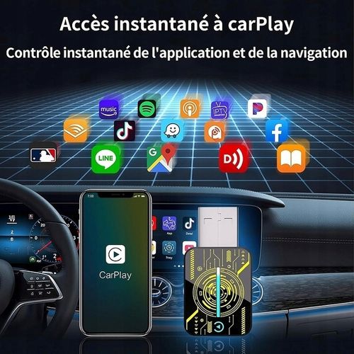 Bezprzewodowy adapter samochodowy CarPlay USB IOS Android na Arena.pl