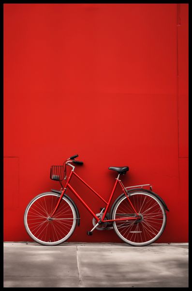 Plakat 53x81cm Czerwony Rower zdjęcie 2