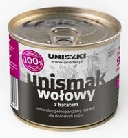 Mokra karma dla psów Unismak wołowy z batatem 200g