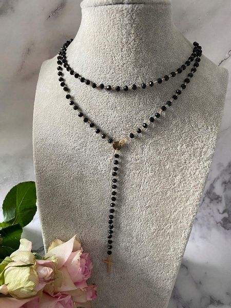 619 Różaniec naszyjnik Blueberry KONICZYNKI Stal zdjęcie 6