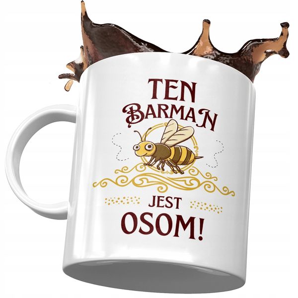 Kubek Dla Barmana Ten Barman Jest Osom Prezent Z Nadrukiem Ze Zdjęciem zdjęcie 1