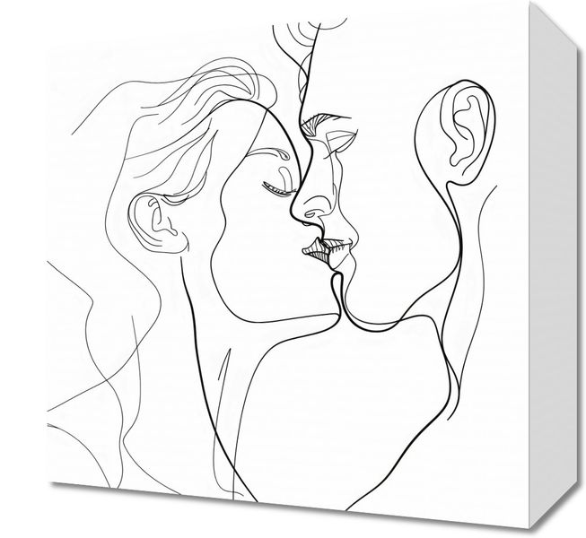 Obraz 30x30cm Splot Linii i Miłości zdjęcie 1