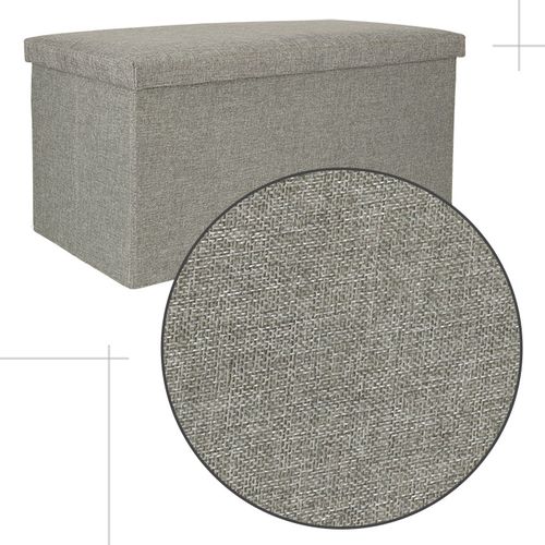 KX4619 Puf skladany ze schowkiem szary duzy 76x38 na Arena.pl