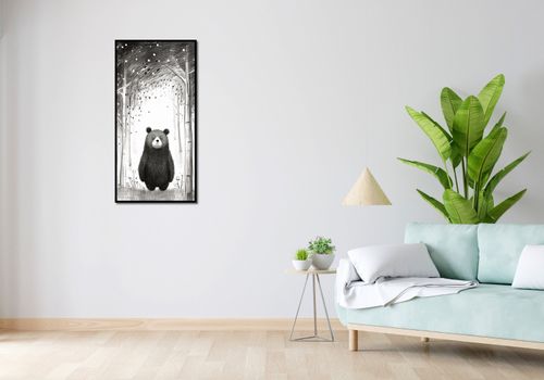 Plakat 50x100cm Ciekawski Miś na Arena.pl