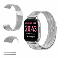 Pasek do Forever Look Me! 3 KW-520 metalowy bransoleta opaska srebrny mocny