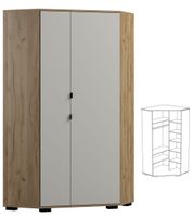 duża szafa narożna dla dziecka młodzieżowa garderoba dziecięca ARETTO Y17