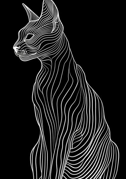 Plakat 29,7x42cm Minimalny Kontur zdjęcie 1