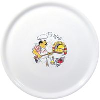 talerz do pizzy z porcelany traditional biały śr. 31 cm - zestaw 6 szt.