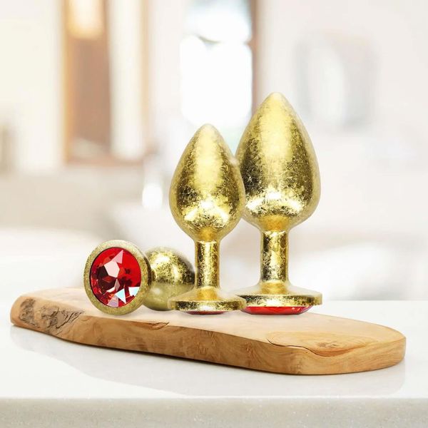Milan Collection - Metal Anal Plug Set - Gold zdjęcie 6