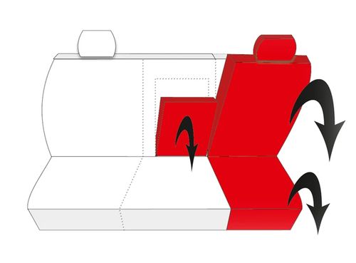 Uniwersalne skórzane pokrowce MODERN MP-1 CZARNE do AUDI A6 C4 C5 C6 C7 C8 na Arena.pl