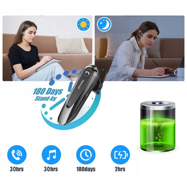 Feegar Bf400 Pro Słuchawka Bluetooth Hd Cvc 30H zdjęcie 8