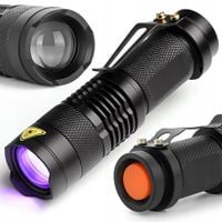 LATARKA UV TAKTYCZNA ZOOM DO BURSZTYNÓW BAKNOTÓW TESTER IPX4 PRZENOŚNA
