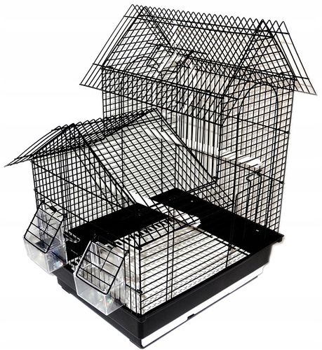 Klatka ZAMEK dla PTAKÓW PAPUGI PAPUG KANARKA PTAKA+KARMA na Arena.pl