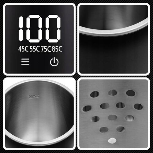 CZAJNIK ELEKTRYCZNY BEZPRZEWODOWY 1,7L 1500W CZARNY REGULACJA TEMPERATURY na Arena.pl