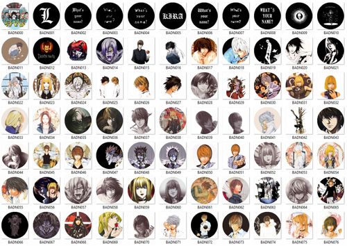 Przypinka Death Note DO WYBORU na Arena.pl