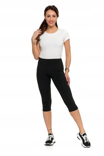 MORAJ Legginsy z Wysokim Stanem Kryjące 3/4 S/M na Arena.pl