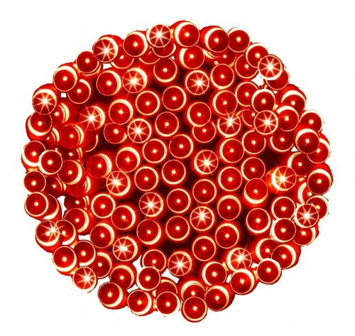 Lampki Choinkowe LED 500 Czerwone 38 m Zewnętrzne Wewnętrzne IP44 na Arena.pl