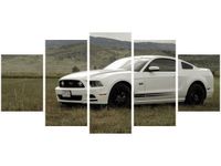 70CM 150CM OBRAZ 5 ELEM MUSTANG GT V8 BRETT LEVIN ŚCIENNY