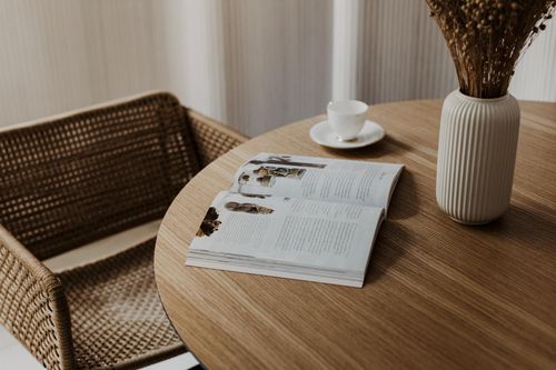 Stół TAVLE dąb naturalny śr. 120 cm na Arena.pl