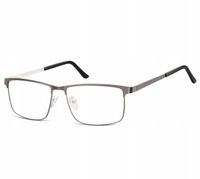 Okulary Nerd prostokątne Zerówki Korekcyjne Męskie