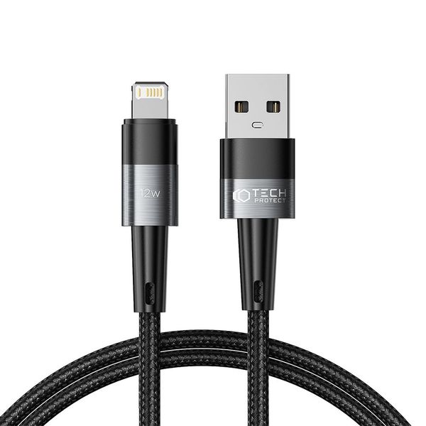TECH-PROTECT ULTRABOOST LIGHTNING CABLE 12W/2.4A 100CM GREY zdjęcie 1