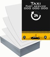 Ulotki A6 reklamowe firmowe 1000 szt różne wzory do wyboru TAXI