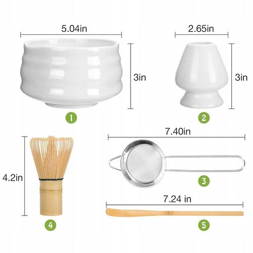 ZESTAW DO HERBATY MATCHA, ZESTAW MIOTEŁ MATCHA, Z TRZEPACZKĄ DO MATCHY 5W1 na Arena.pl