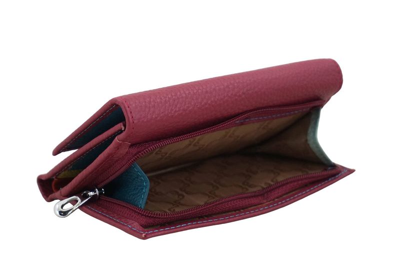 Funkcjonalny portfel damski - Fuksja zdjęcie 4
