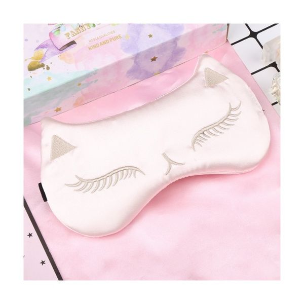 Maska do spania kot czerwień satynowa ozdobna OPK01CZE zdjęcie 8