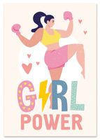 Plakat girl power 21x29,7 cm A4
