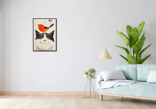 Plakat 50x70cm Pyzaty Przyjaciel na Arena.pl