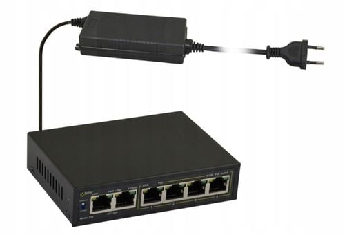 Switch PoE Pulsar S64 - 6 portów, 4xPoE, 2xUplink na Arena.pl