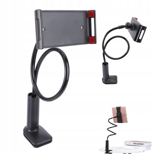 REGULOWANY ELASTYCZNYM UCHWYT NA TELEFON TABLET DO BIURKA NA BLAT 4 -10.5" na Arena.pl