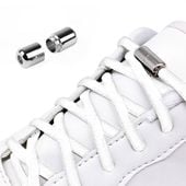 Sznurówki elastyczne bez zawiązywania białe sznurowadła butów bez wiązania