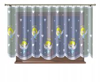 Firana dziecięca ANIOŁY serduszka 500x150